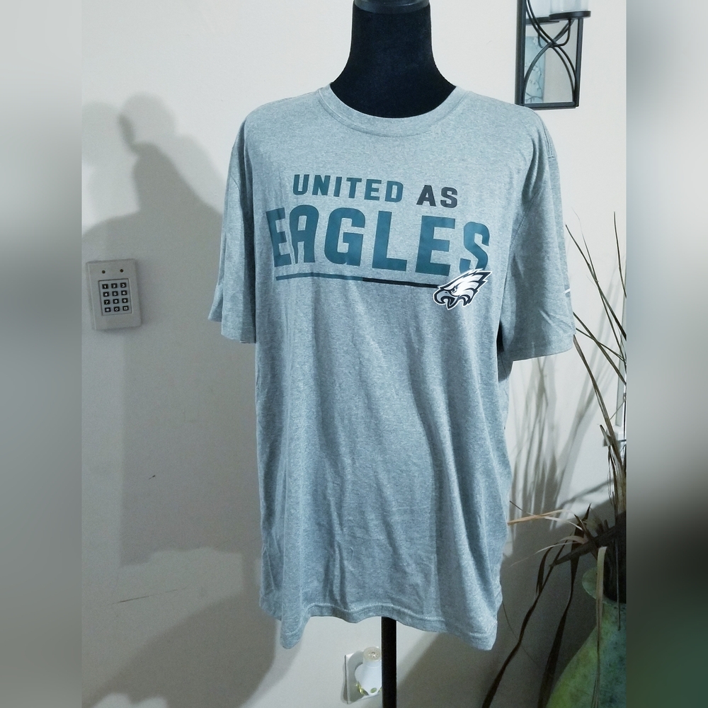 Nike Gray 'United As Eagles' Short Sleeve Tee